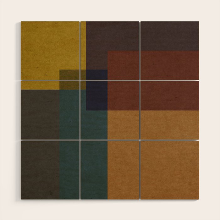  geometric texture 2 Wood Wall Art Gallery Image 1