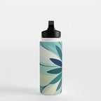 Blooming in Floral Blue and Green Water Bottle Gallery Image 3