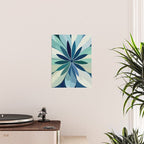 Blooming in Floral Blue and Green Poster Gallery Image 2