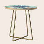 Blooming in Floral Blue and Green Side Table Gallery Image 1