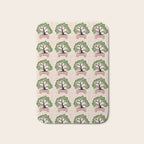 Bonsai in Pink and Green Bath Mat Gallery Image 1