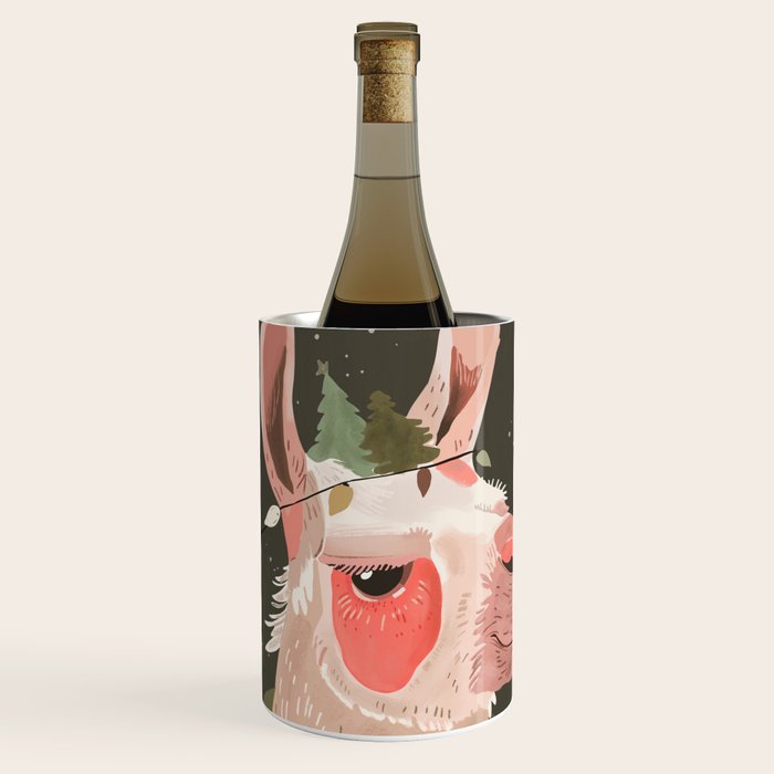 Festive Glow Llama Wine Chiller Gallery Image 1