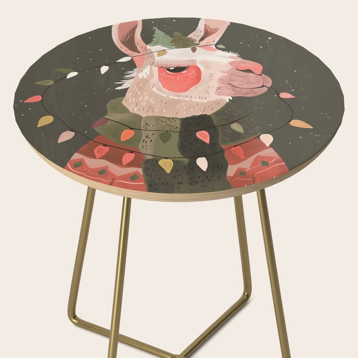Festive Glow Llama Side Table Gallery Image 2
