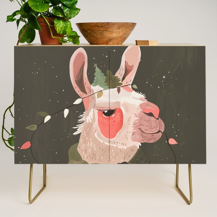 Festive Glow Llama Credenza Gallery Image 1