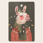 Festive Glow Llama Cutting Board Gallery Image 1