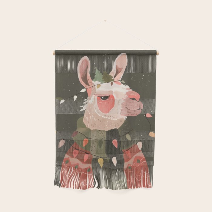 Festive Glow Llama Wall Hanging Gallery Image 1