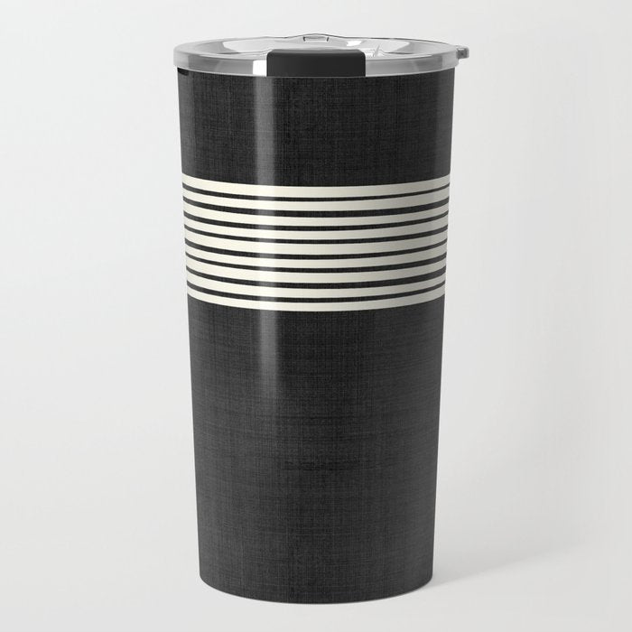 Band in Black and White Travel Mug Gallery Image 1