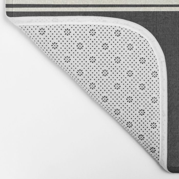 Band in Black and White Bath Mat Gallery Image 2