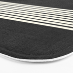 Band in Black and White Bath Mat Gallery Image 3