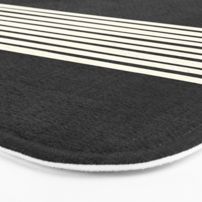 Band in Black and White Bath Mat Gallery Image 3