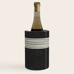 Band in Black and White Wine Chiller Gallery Image 2