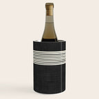 Band in Black and White Wine Chiller Gallery Image 1