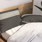 Band in Black and White Pillow Sham Gallery Image 2