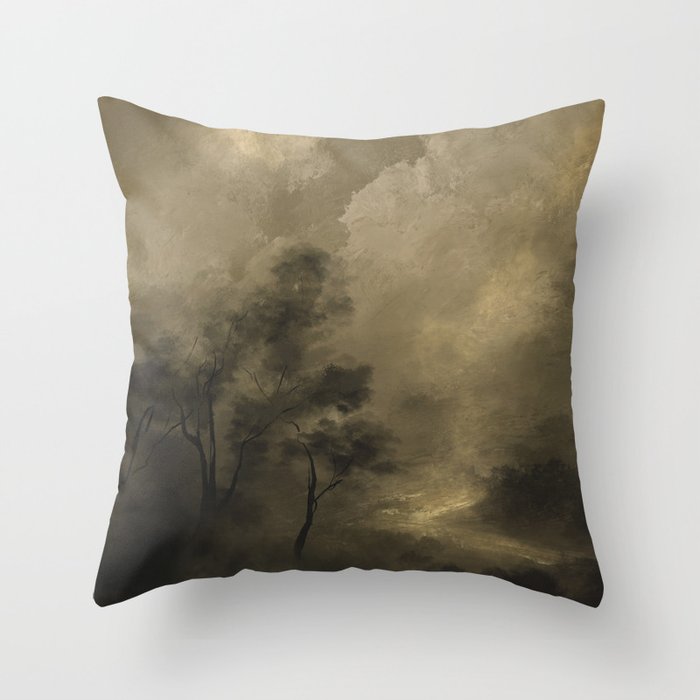 Moody Woods Throw Pillow Gallery Image 6