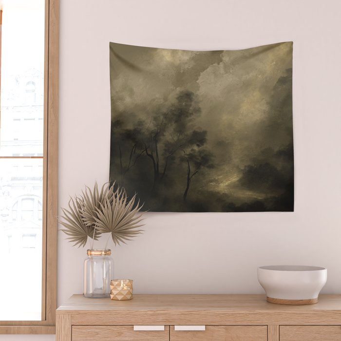 Moody Woods Wall Tapestry Gallery Image 2