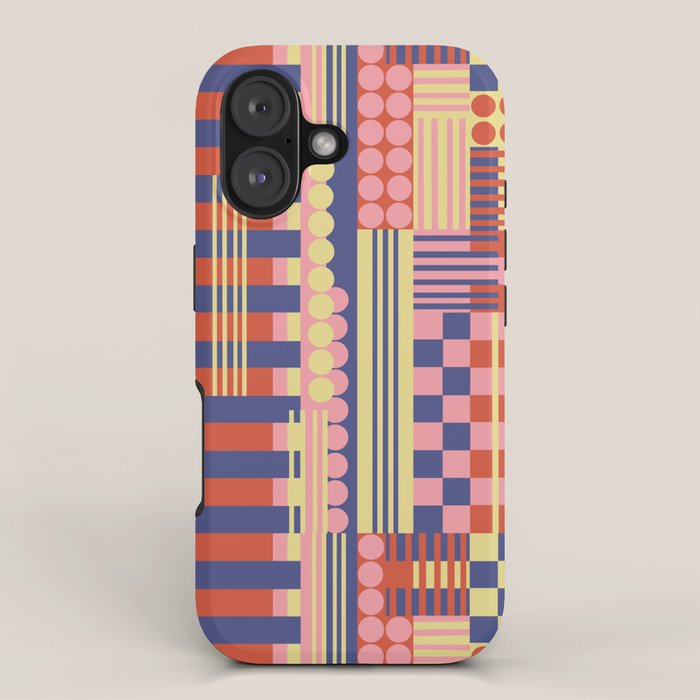 Geometric Composition Colorful iPhone Case Gallery Image 1