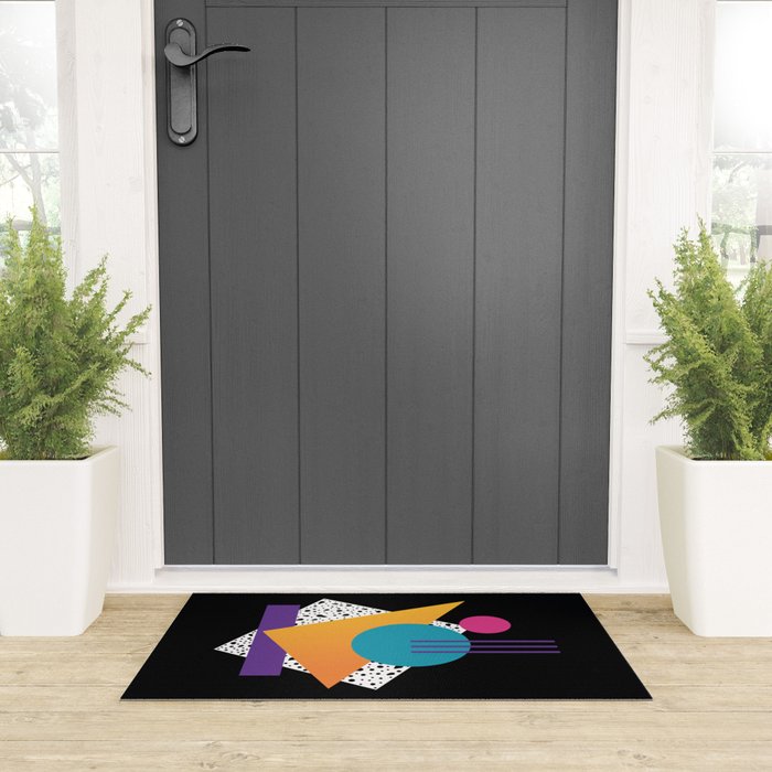 Memphis Pattern 35 / 80s - 90s Retro Welcome Mat Gallery Image 3