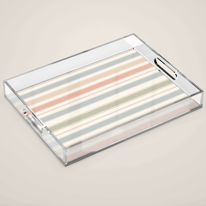 Desert Stripe Calm Acrylic Tray Gallery Image 1