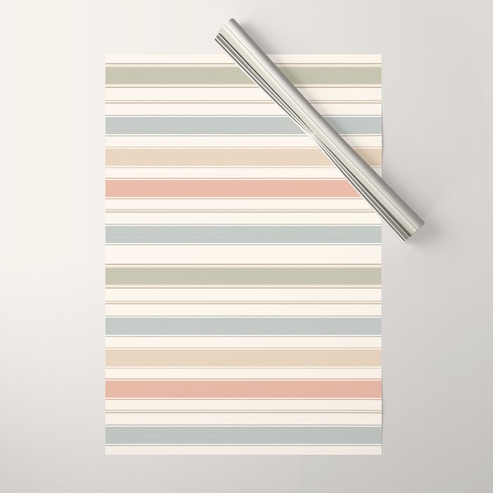 Desert Stripe Calm Wrapping Paper Gallery Image 1