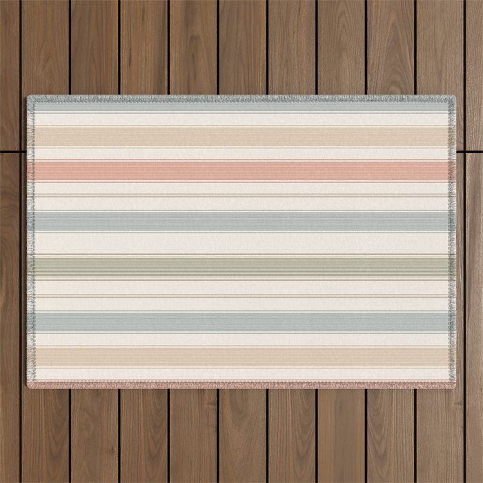 Desert Stripe Calm Outdoor Rug Gallery Image 1