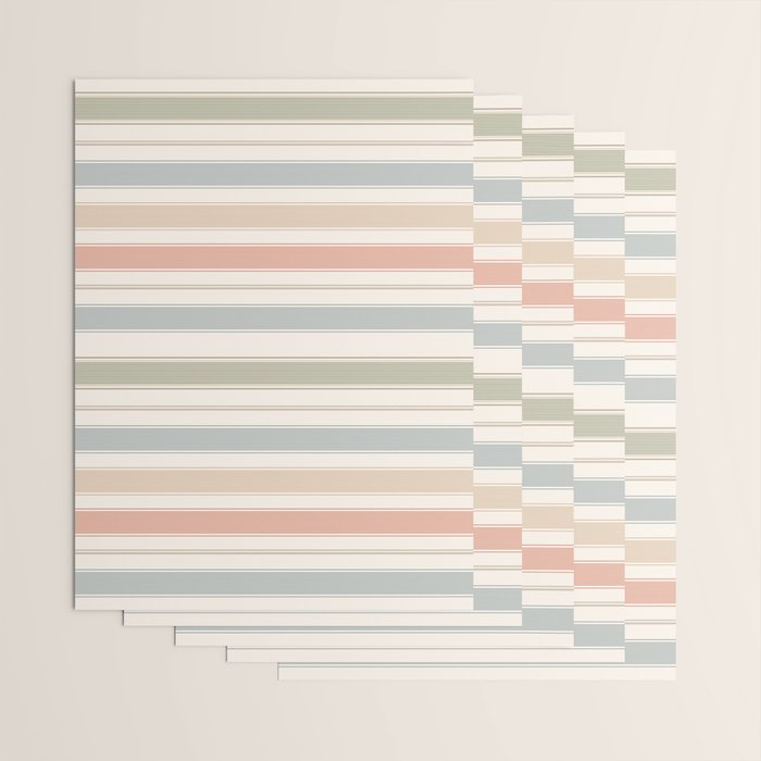 Desert Stripe Calm Wrapping Paper Gallery Image 3