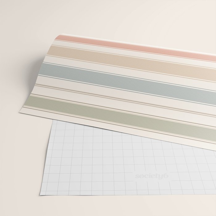 Desert Stripe Calm Wrapping Paper Gallery Image 2