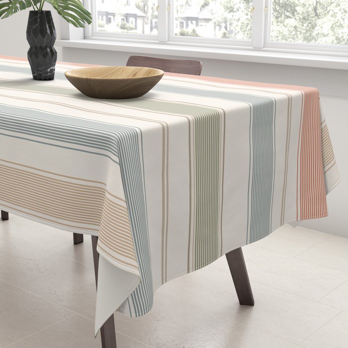 Desert Stripe Calm Tablecloth Gallery Image 3