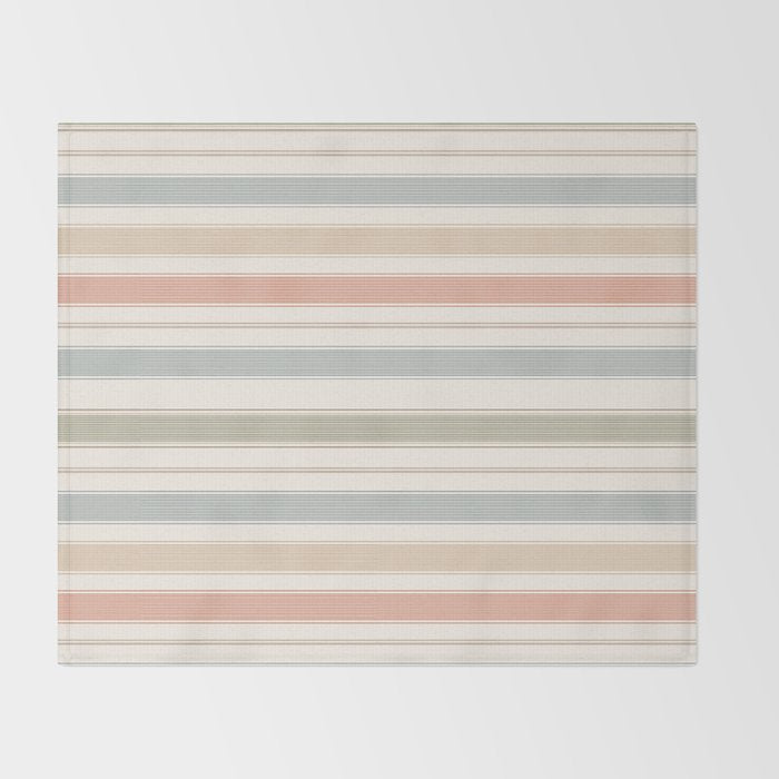 Desert Stripe Calm Throw Blanket Gallery Image 2