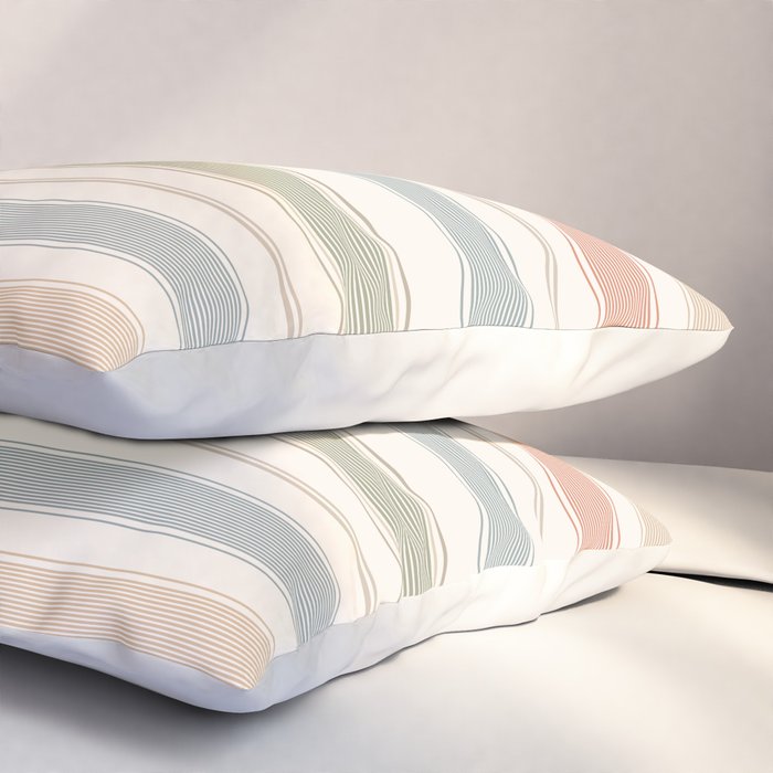 Desert Stripe Calm Pillow Sham Gallery Image 3