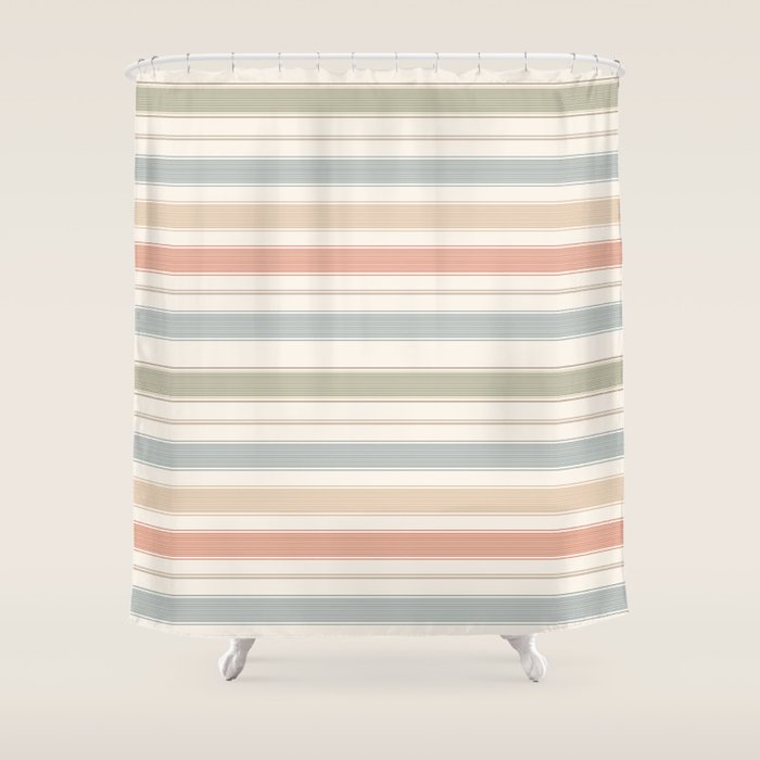 Desert Stripe Calm Shower Curtain Gallery Image 1