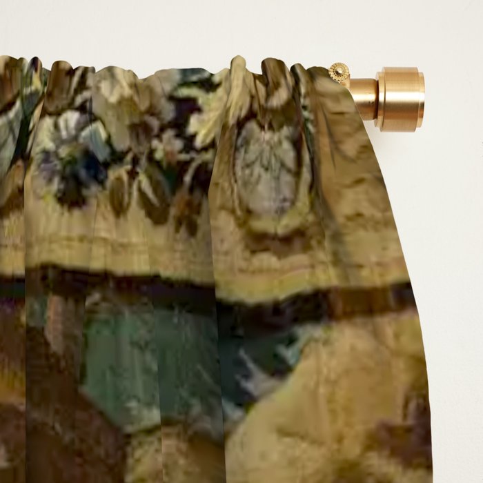 Antique 18th Century French Aubusson Cleopatra Banquet Tapestry  Window Curtain Gallery Image 2