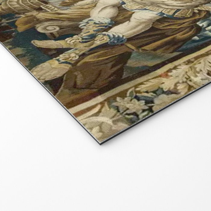 Antique 18th Century French Aubusson Cleopatra Banquet Tapestry  Welcome Mat Gallery Image 2