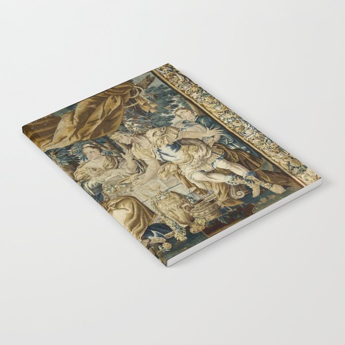 Antique 18th Century French Aubusson Cleopatra Banquet Tapestry  Notebook Gallery Image 1