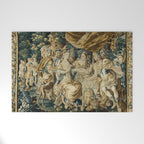 Antique 18th Century French Aubusson Cleopatra Banquet Tapestry  Welcome Mat Gallery Image 1