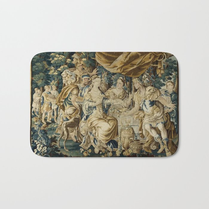 Antique 18th Century French Aubusson Cleopatra Banquet Tapestry  Bath Mat Gallery Image 1