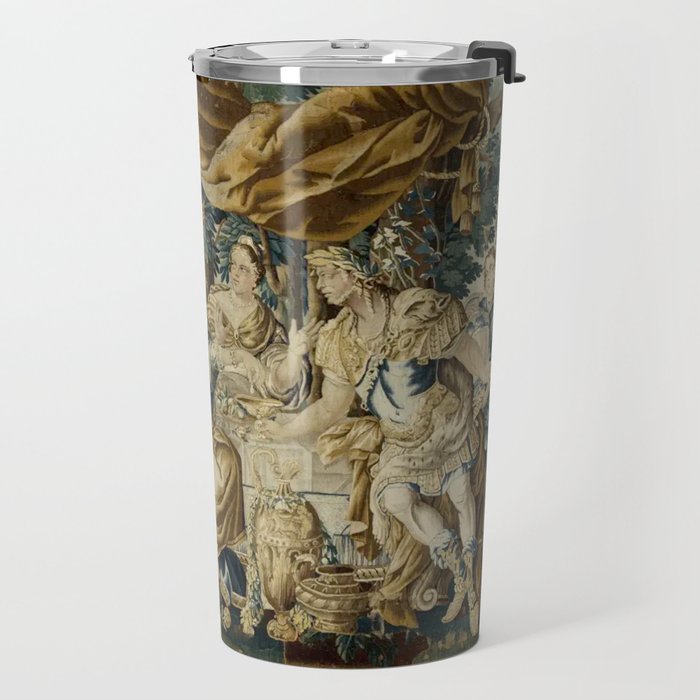 Antique 18th Century French Aubusson Cleopatra Banquet Tapestry  Travel Mug Gallery Image 2