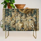 Antique 18th Century French Aubusson Cleopatra Banquet Tapestry  Credenza Gallery Image 1