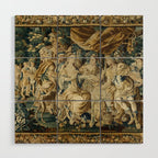 Antique 18th Century French Aubusson Cleopatra Banquet Tapestry  Wood Wall Art Gallery Image 1