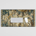 Antique 18th Century French Aubusson Cleopatra Banquet Tapestry  Desk Mat Gallery Image 1