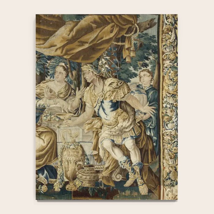 Antique 18th Century French Aubusson Cleopatra Banquet Tapestry  Notebook Gallery Image 4