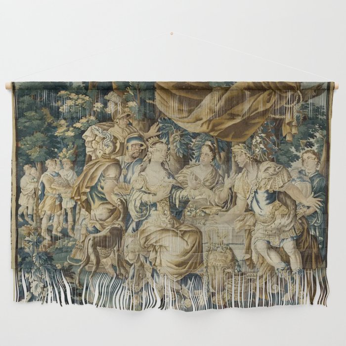 Antique 18th Century French Aubusson Cleopatra Banquet Tapestry  Wall Hanging Gallery Image 1