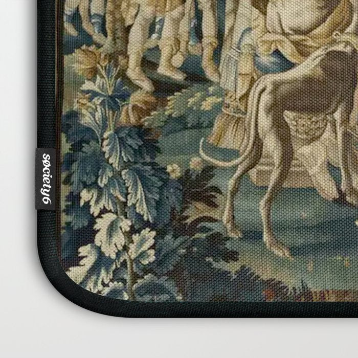 Antique 18th Century French Aubusson Cleopatra Banquet Tapestry  Laptop Sleeve Gallery Image 3