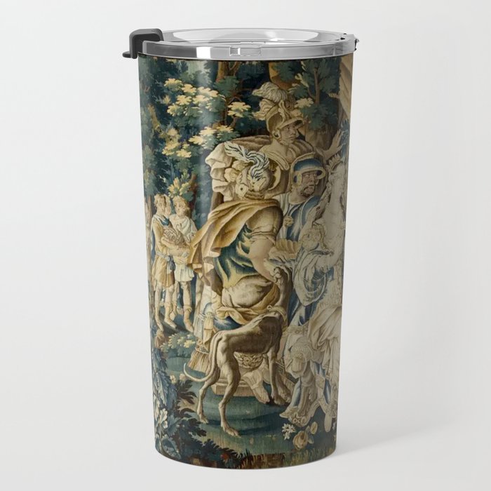 Antique 18th Century French Aubusson Cleopatra Banquet Tapestry  Travel Mug Gallery Image 3