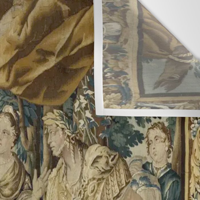 Antique 18th Century French Aubusson Cleopatra Banquet Tapestry  Wall Tapestry Gallery Image 3