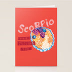 Scorpio Mood in Tomato Red | Zodiac Series Stationery Card Gallery Image 2