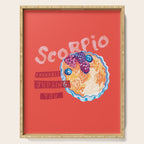 Scorpio Mood in Tomato Red | Zodiac Series Serving Tray Gallery Image 1