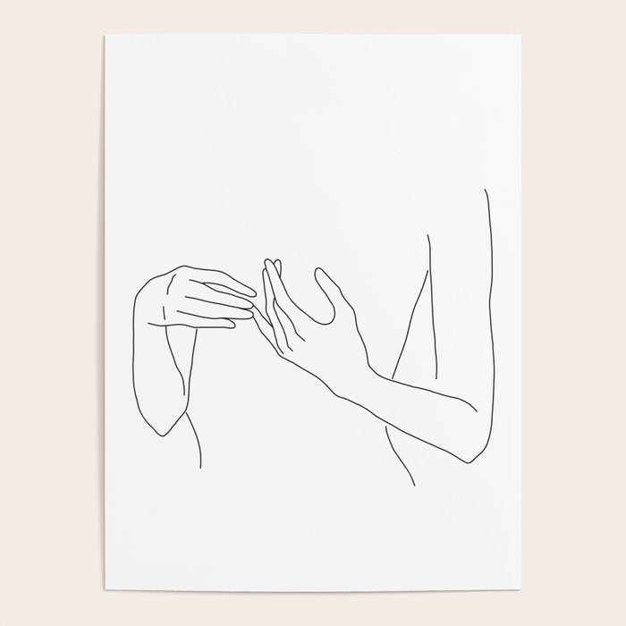 Line Hands 2 Poster Gallery Image 4