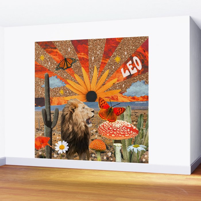 Leo Collage Wall Mural Gallery Image 2
