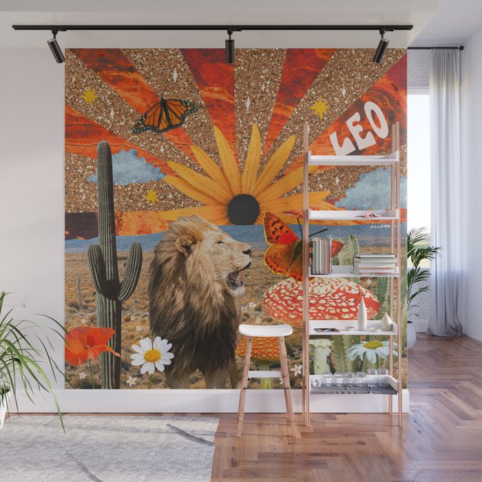 Leo Collage Wall Mural Gallery Image 1