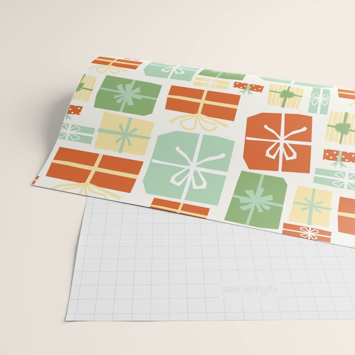 Holiday gifts in red and green Wrapping Paper Gallery Image 2